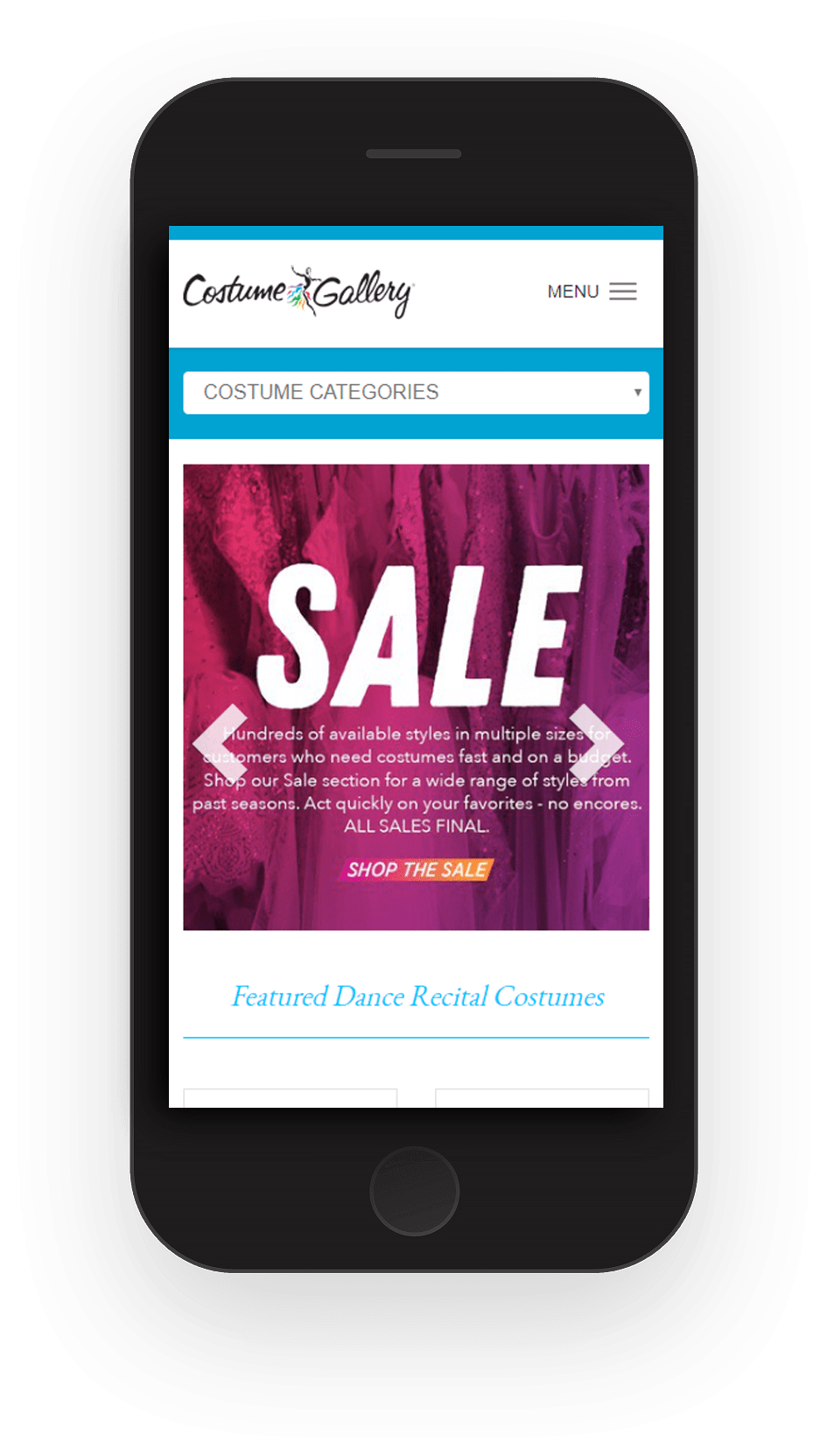 Website preview on mobile