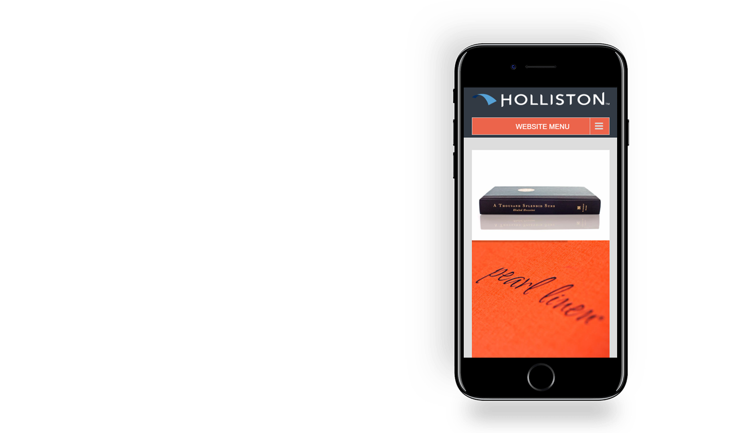 Website on iphone preview